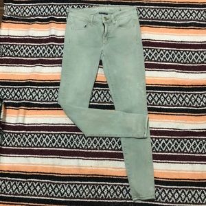 American Eagle Olive Skinny Jeans